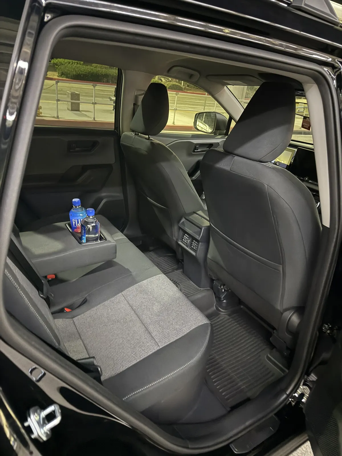 Clean rear passenger seats